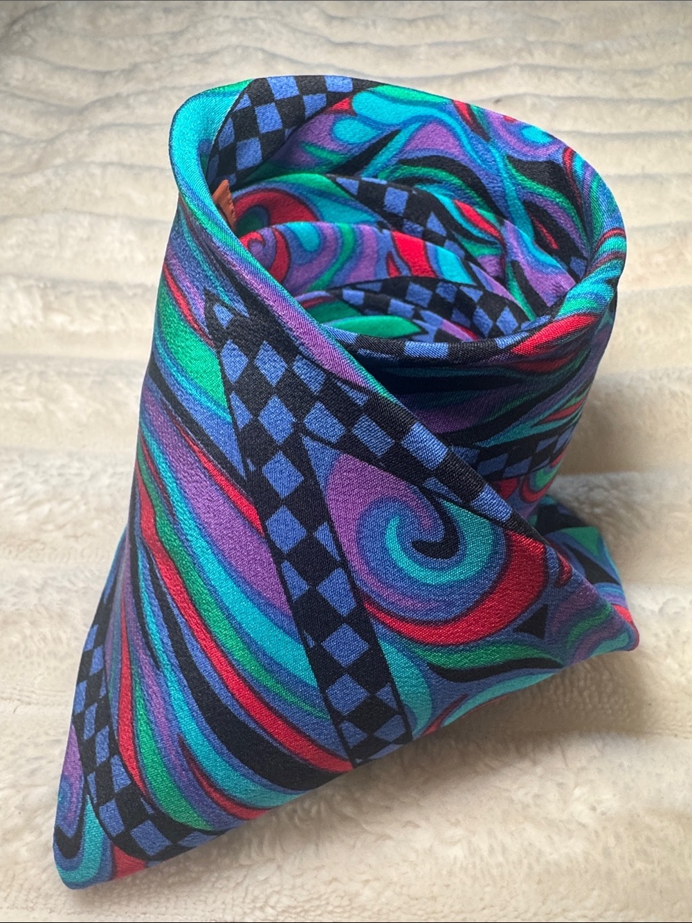MISSONI Colorful Silk Tie (formal, preppy, business) - Picture 6 of 7
